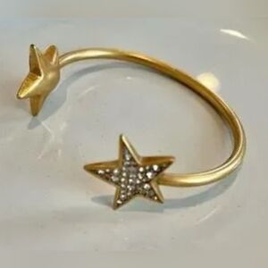 Star cuff bracelet crystal encrusted